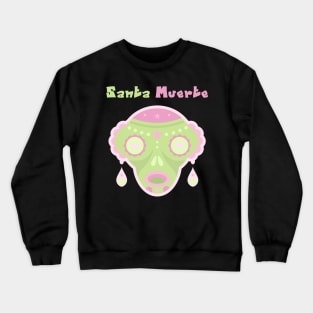 Santa Muerte / green_pink Crewneck Sweatshirt